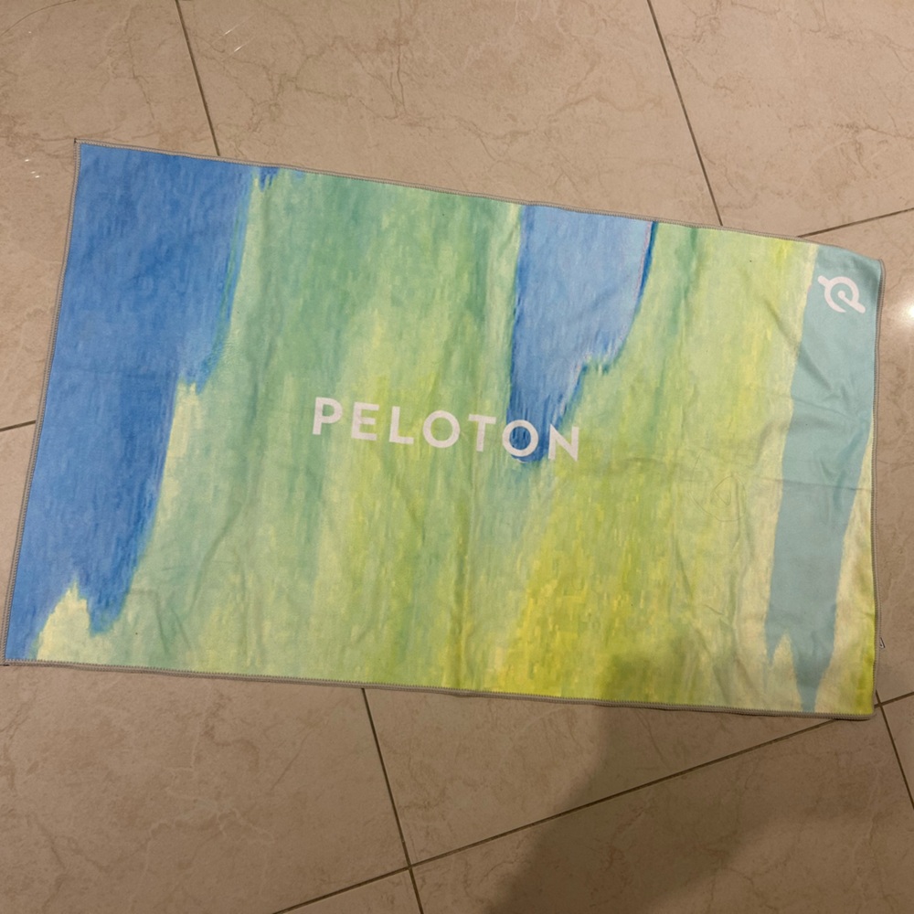 Peloton Blue and Green Towel